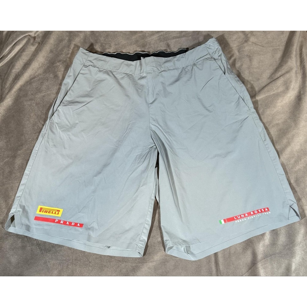 Luna Rossa Prada Pirelli Team Shorts Mens Large Gray Sailing Racing Prada